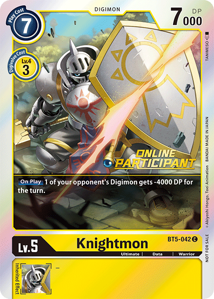 Knightmon [BT5-042] (Online Participant) [Battle of Omni Promos] Supply