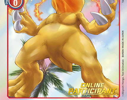 Agumon [ST1-03] (Online Participant) [Starter Deck: Gaia Red Promos] Online