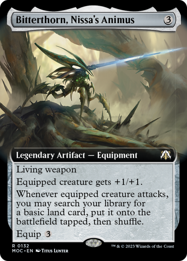 Bitterthorn, Nissa s Animus (Extended Art) [March of the Machine Commander] For Cheap