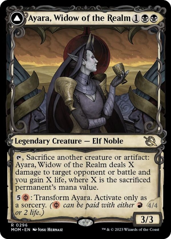 Ayara, Widow of the Realm    Ayara, Furnace Queen (Showcase Planar Booster Fun) [March of the Machine] Discount