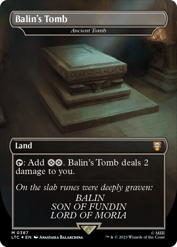 Balin s Tomb - Ancient Tomb (Surge Foil Realms and Relics) [The Lord of the Rings: Tales of Middle-Earth Commander] Discount