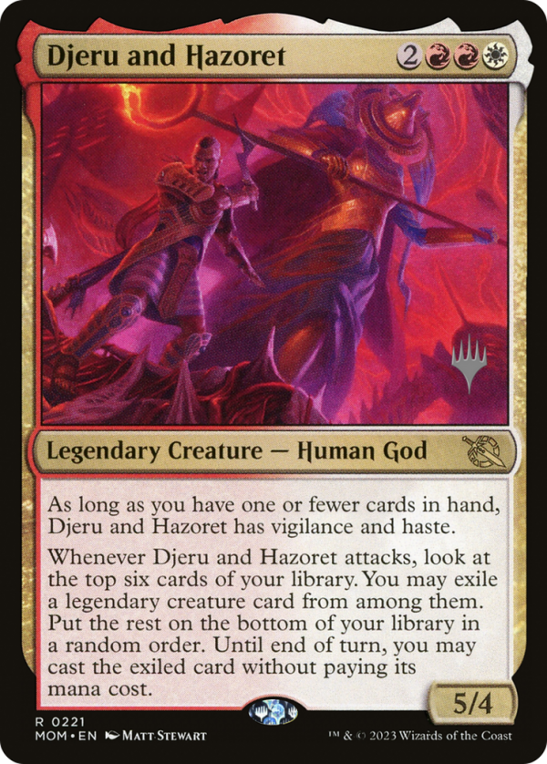 Djeru and Hazoret (Promo Pack) [March of the Machine Promos] Hot on Sale