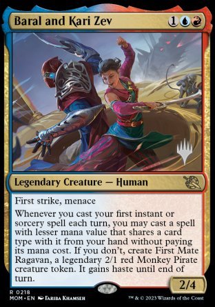 Baral and Kari Zev (Promo Pack) [March of the Machine Promos] Online Hot Sale