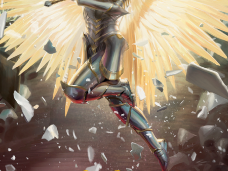 Archangel Elspeth Art Card (Gold-Stamped Signature) [March of the Machine Art Series] Fashion