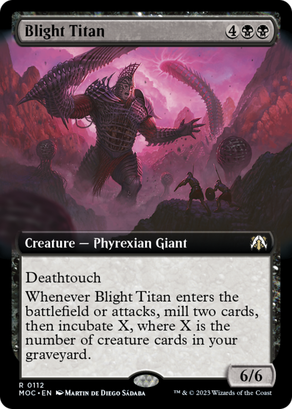 Blight Titan (Extended Art) [March of the Machine Commander] For Cheap