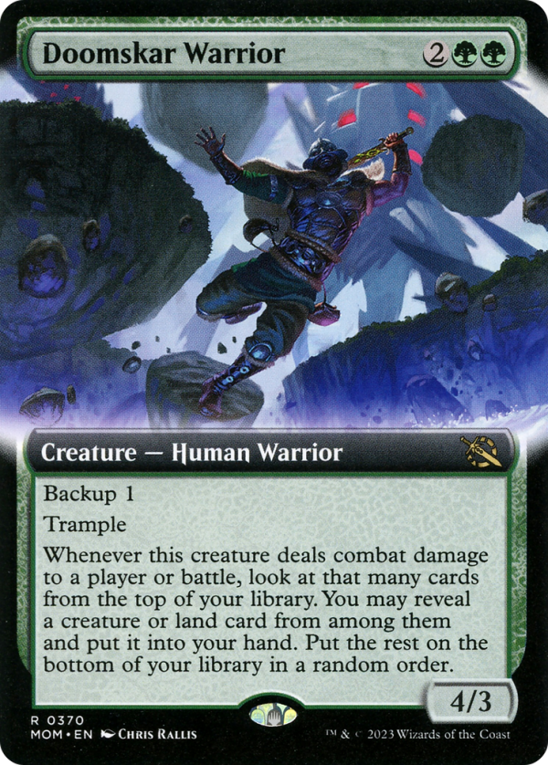 Doomskar Warrior (Extended Art) [March of the Machine] For Discount