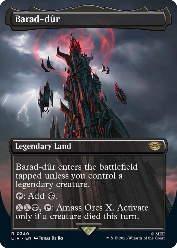 Barad-dur (Borderless Alternate Art) (340) [The Lord of the Rings: Tales of Middle-Earth] Online