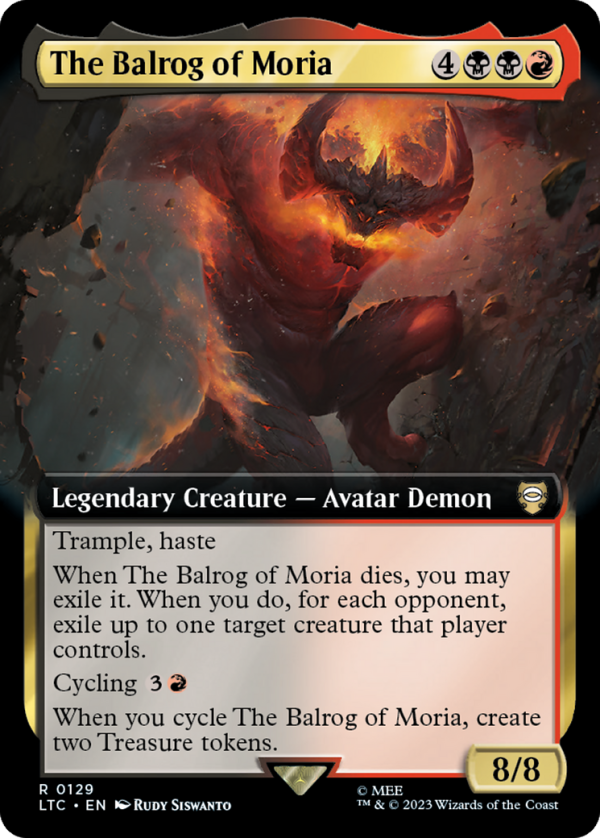 The Balrog of Moria (Extended Art) [The Lord of the Rings: Tales of Middle-Earth Commander] For Discount