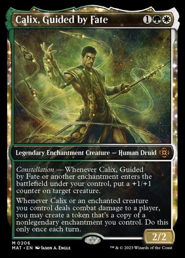 Calix, Guided by Fate (Showcase Halo Foil) [March of the Machine: The Aftermath] For Cheap