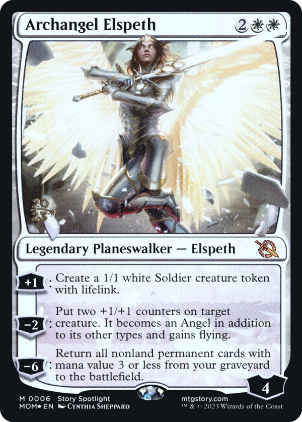 Archangel Elspeth [March of the Machine Prerelease Promos] Sale