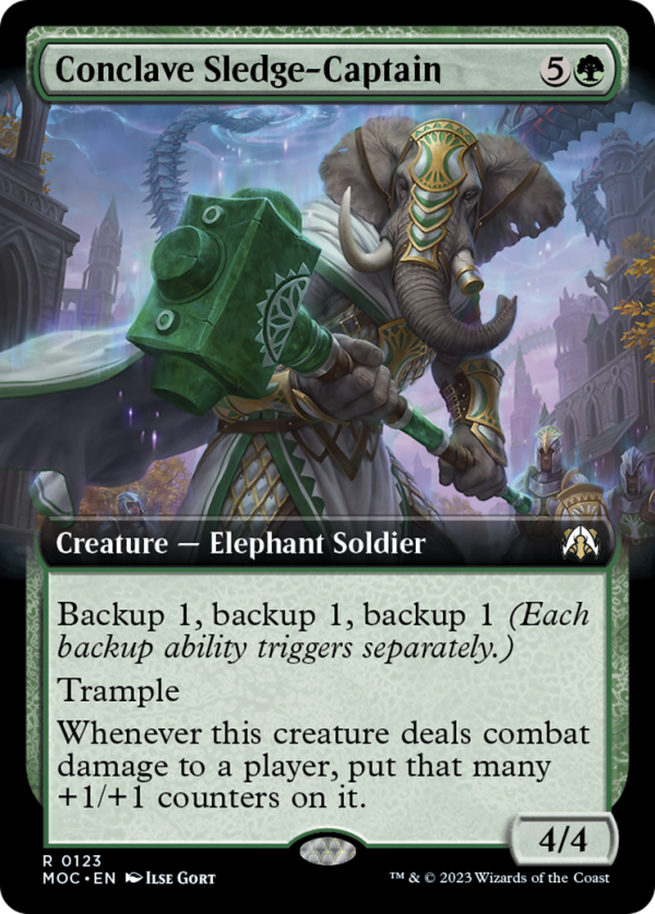 Conclave Sledge-Captain (Extended Art) [March of the Machine Commander] For Sale