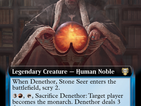 Denethor, Stone Seer (Extended Art) [The Lord of the Rings: Tales of Middle-Earth Commander] Online Sale