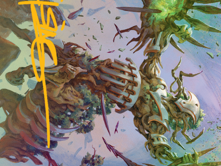 Botanical Brawler Art Card (Gold-Stamped Signature) [March of the Machine Art Series] For Cheap