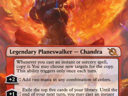 Chandra, Hope s Beacon (Borderless Alternate Art) [March of the Machine] Online now