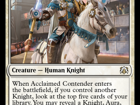 Acclaimed Contender [March of the Machine Commander] Supply