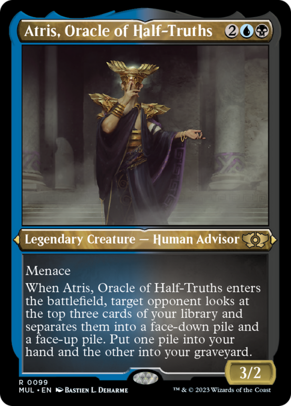 Atris, Oracle of Half-Truths (Foil Etched) [Multiverse Legends] Online Sale