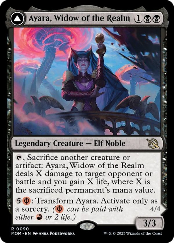 Ayara, Widow of the Realm    Ayara, Furnace Queen [March of the Machine] Online now