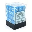 Chessex Opaque 12mm d6 Light Blue White Block (36) Cheap