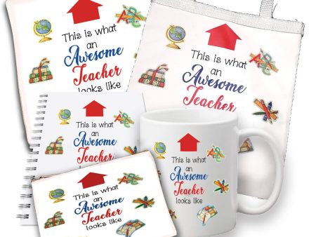 Teacher collection (Tote bag, notebook, pouch, mug, cushion) Awesome teacher Discount