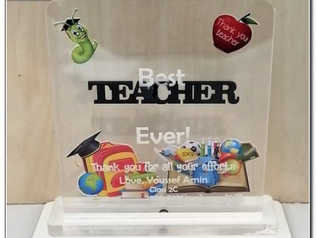 Acrylic teacher subject stand Online