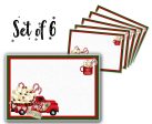 Canvas Printed tablemats (Set of 6).. Farm truck design Discount