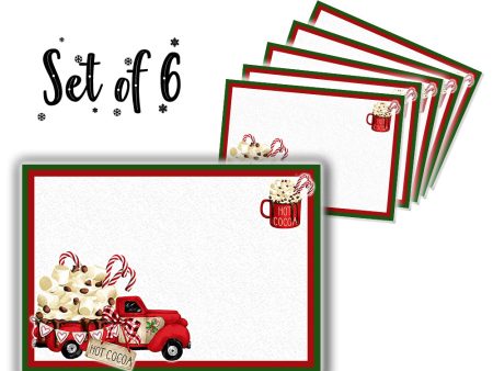 Canvas Printed tablemats (Set of 6).. Farm truck design Discount