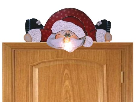 Santa top door decoration Hot on Sale