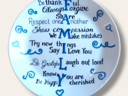 Hand painted decorative plate 006 Discount