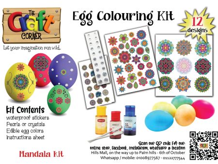 Egg colouring kit 3 (Mandala kit) Hot on Sale