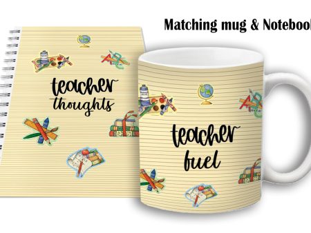 Teacher mug and notebook set (teacher...) Fashion