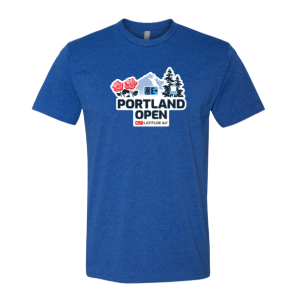 2023 Portland Open Tournament Shirt - Heather Royal Blue Online now