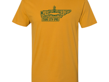 2023 Music City Open Shirt - Gold Cheap