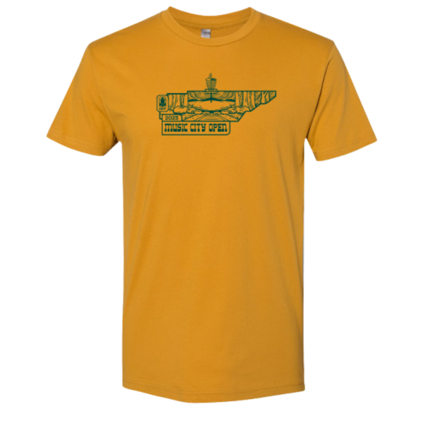 2023 Music City Open Shirt - Gold Cheap