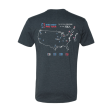 2023 DGPT Tour Schedule Shirt - Heather Navy Sale